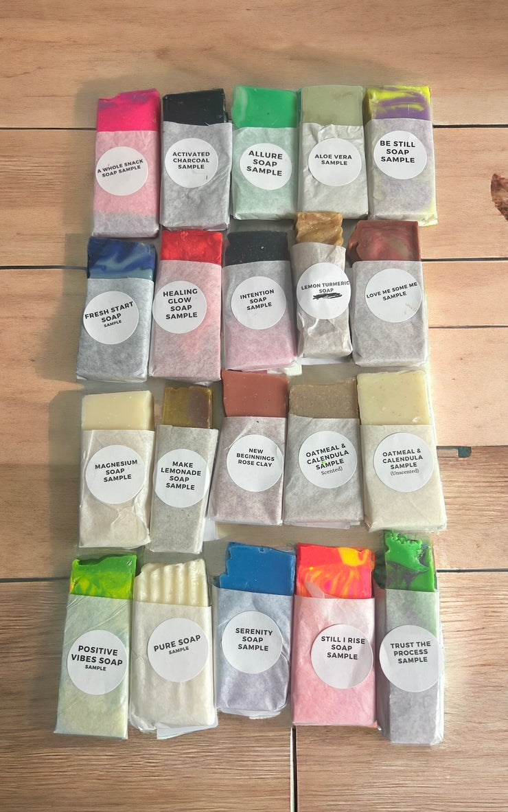 Mini Soap Sampler Set with a variety of scents 