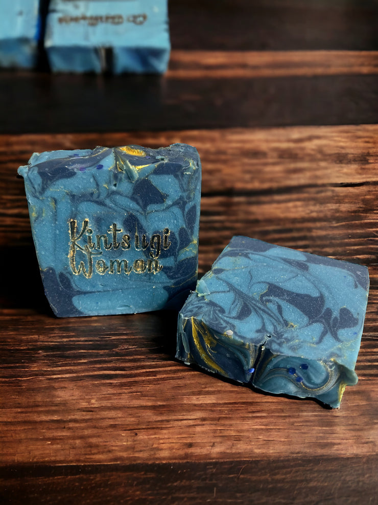 No Palm Oil Added in Our Masculine Soapblue soap for men