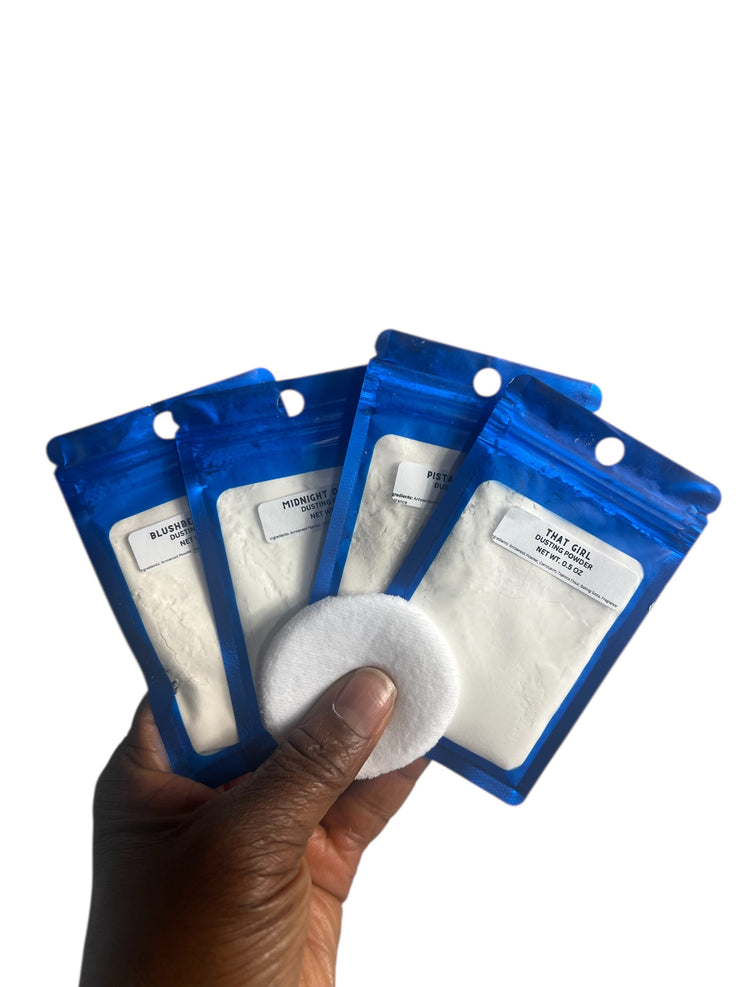 Dusting Powder Discovery Set (4 Dusting Powders) including Powder Puff