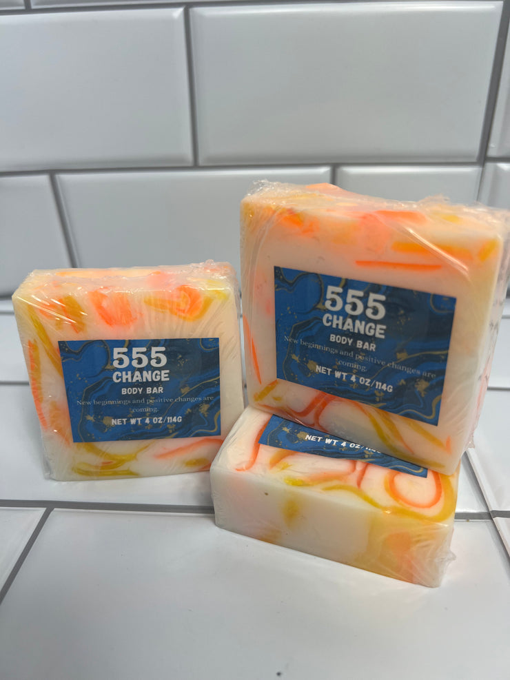 555 Angel number vegan soap